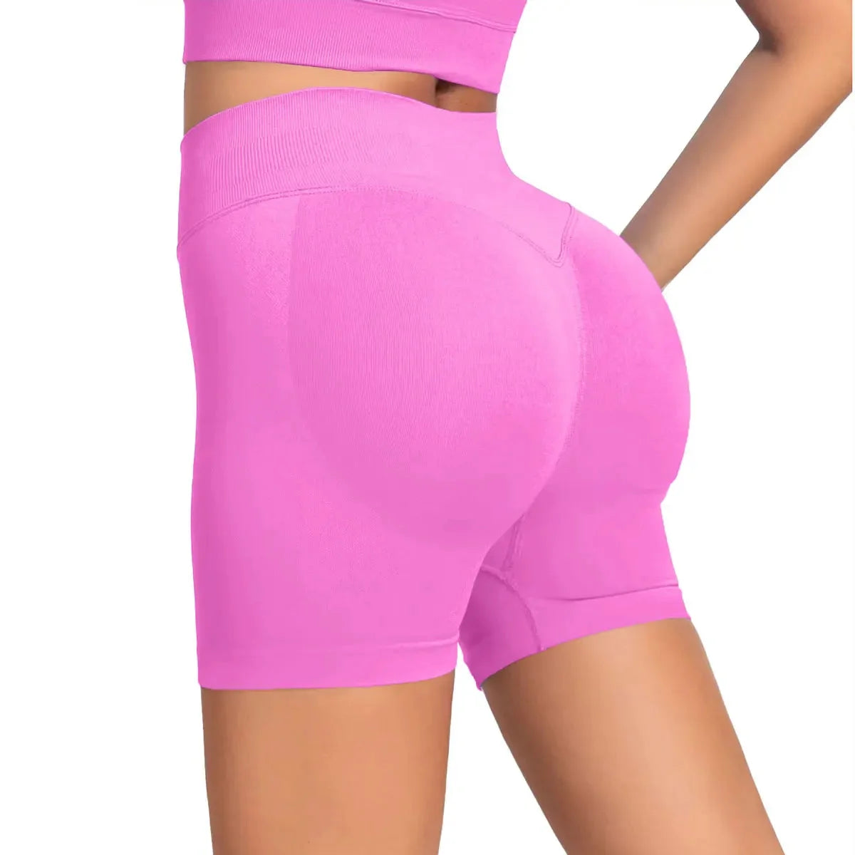 NCLAGEN Seamless Shorts 4.5" Gym Shorts Woman Scrunch Butt Fitness Sports Short Workout Seamless Leggings Running Yoga bottoms